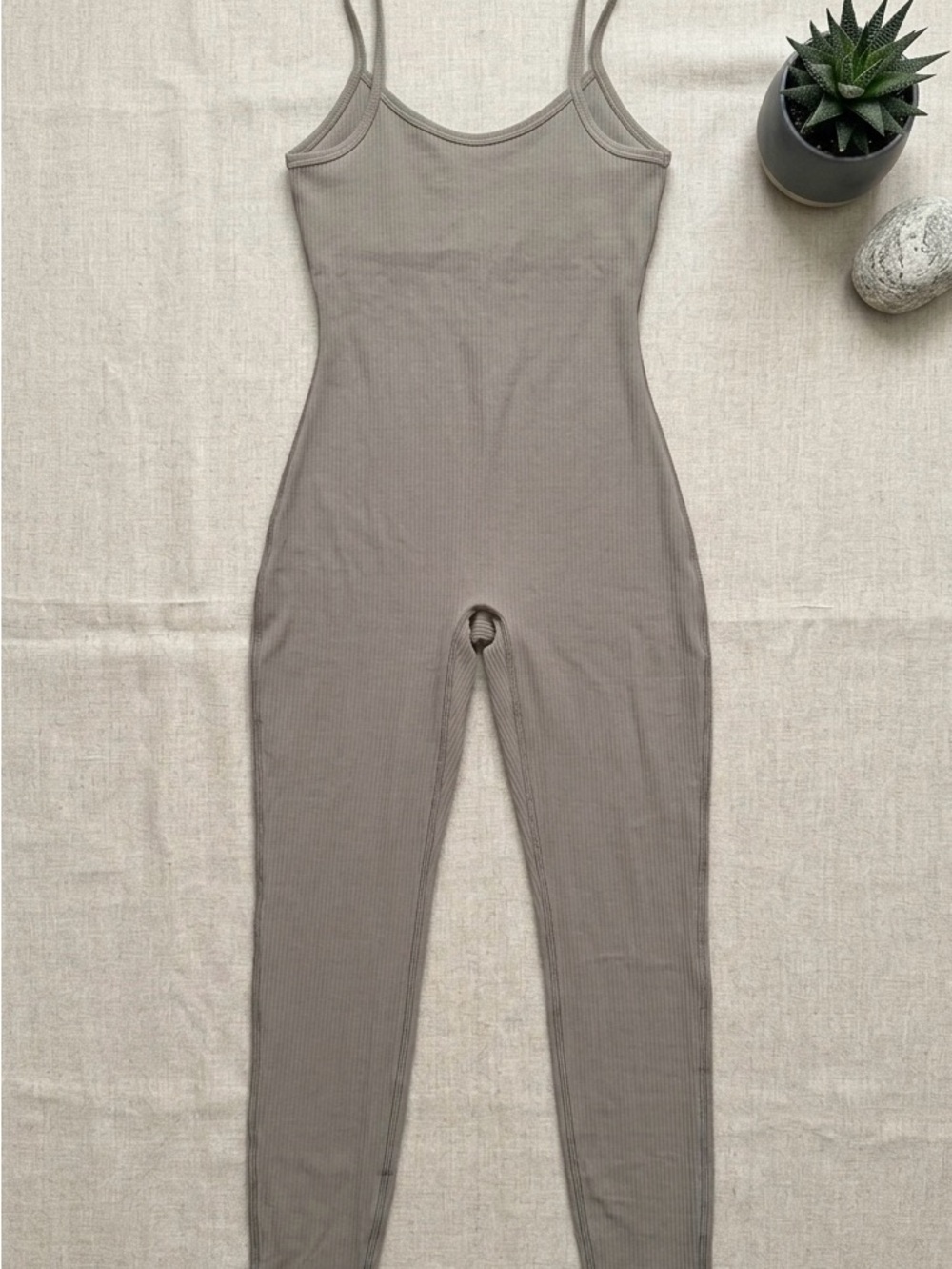 TNA Ribbed Sleeveless Jumpsuit